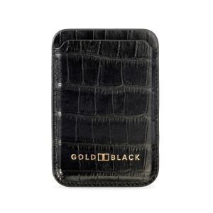 GoldBlack iPhone MagSafe Wallet Skinn